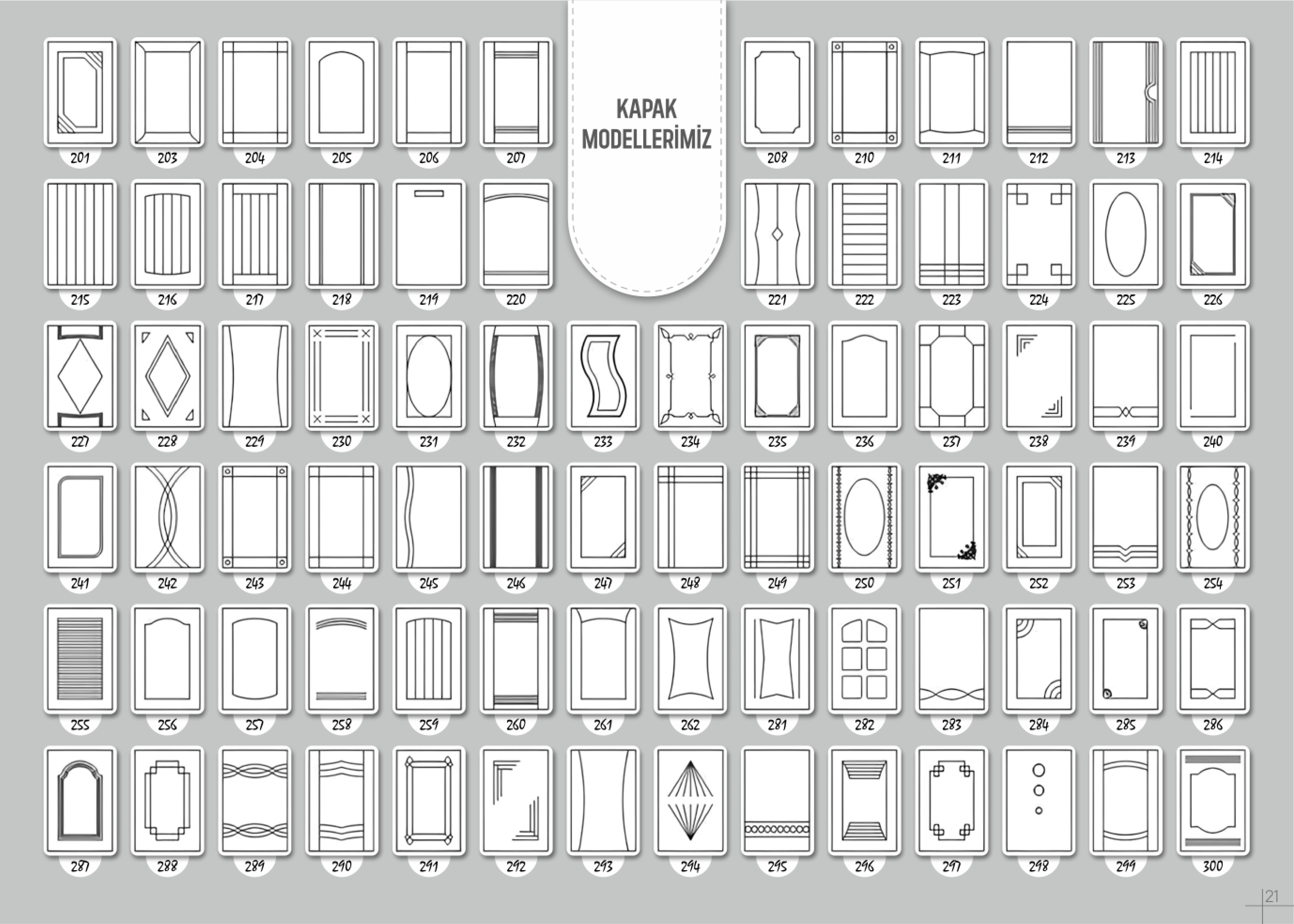 Tüm Kapak Modellerimiz